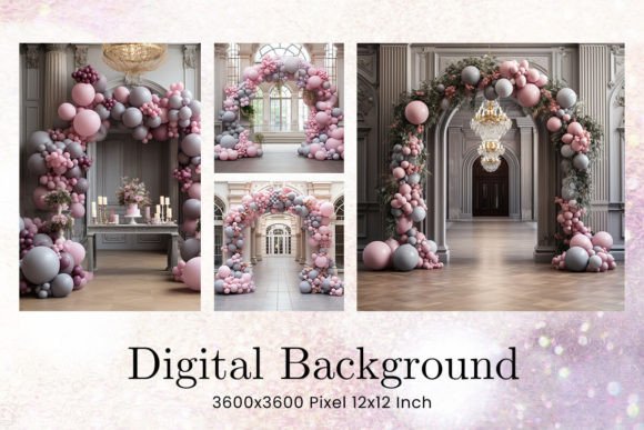 Download Balloon Party Studio Backdrop Overlays - Overlay Collection