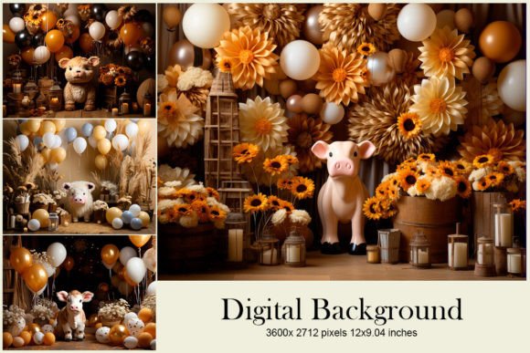 Download Balloon Party Studio Backdrop Overlays - Overlay Collection