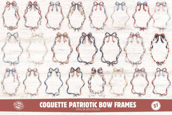 Download Coquette Patriotic Frames Clipart - Coquette Collection
