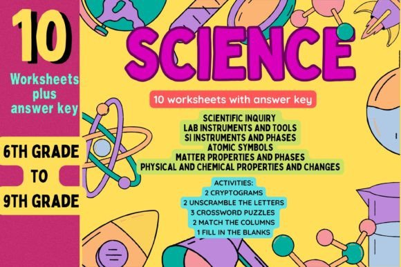 Download Science: 10 Worksheets with Answer Key - Answer key Collection