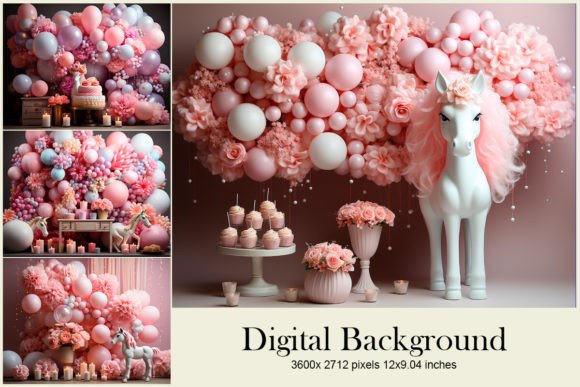 Download Balloon Party Studio Backdrop Overlays - Overlay Collection