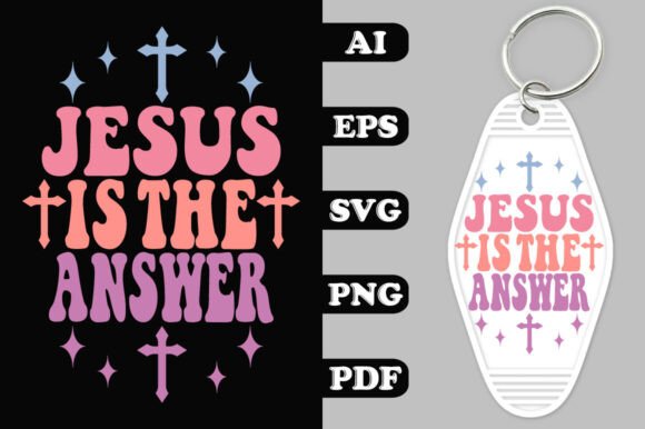 Download Jesus is the Answer Key Chain SVG - Answer key Collection