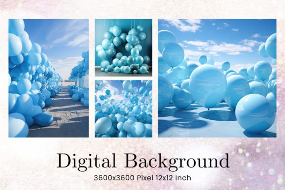 Download Balloon Party Studio Backdrop Overlays - Overlay Collection